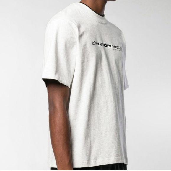 Alexander Wang Two Tones Layer Shirt White-Black - Picture 3 of 4